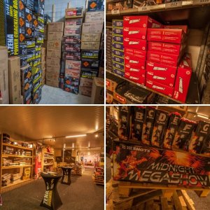 Top vuurwerk breda , showroom + bunker