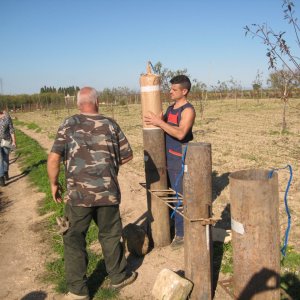 Opbouw van de broers Giovanni, Domenico en Sergio Pannella.