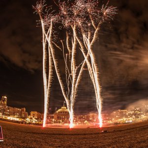 01-12-2019 , wintervuurwerk Scheveningen