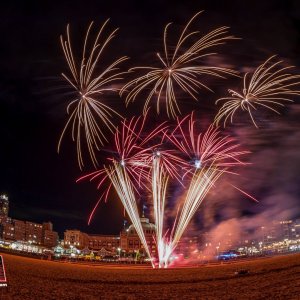 01-12-2019 , wintervuurwerk Scheveningen