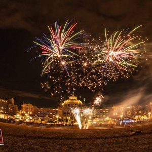 01-12-2019 , wintervuurwerk Scheveningen