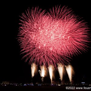 Fireworks for Japantag in Düsseldorf 2022