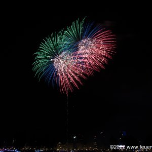 Fireworks for Japantag in Düsseldorf 2022