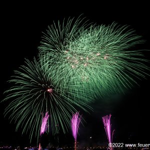 Fireworks for Japantag in Düsseldorf 2022