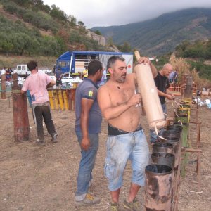 Siano woensdag 17 augustus 2016 opbouw Fratelli Di Candia.