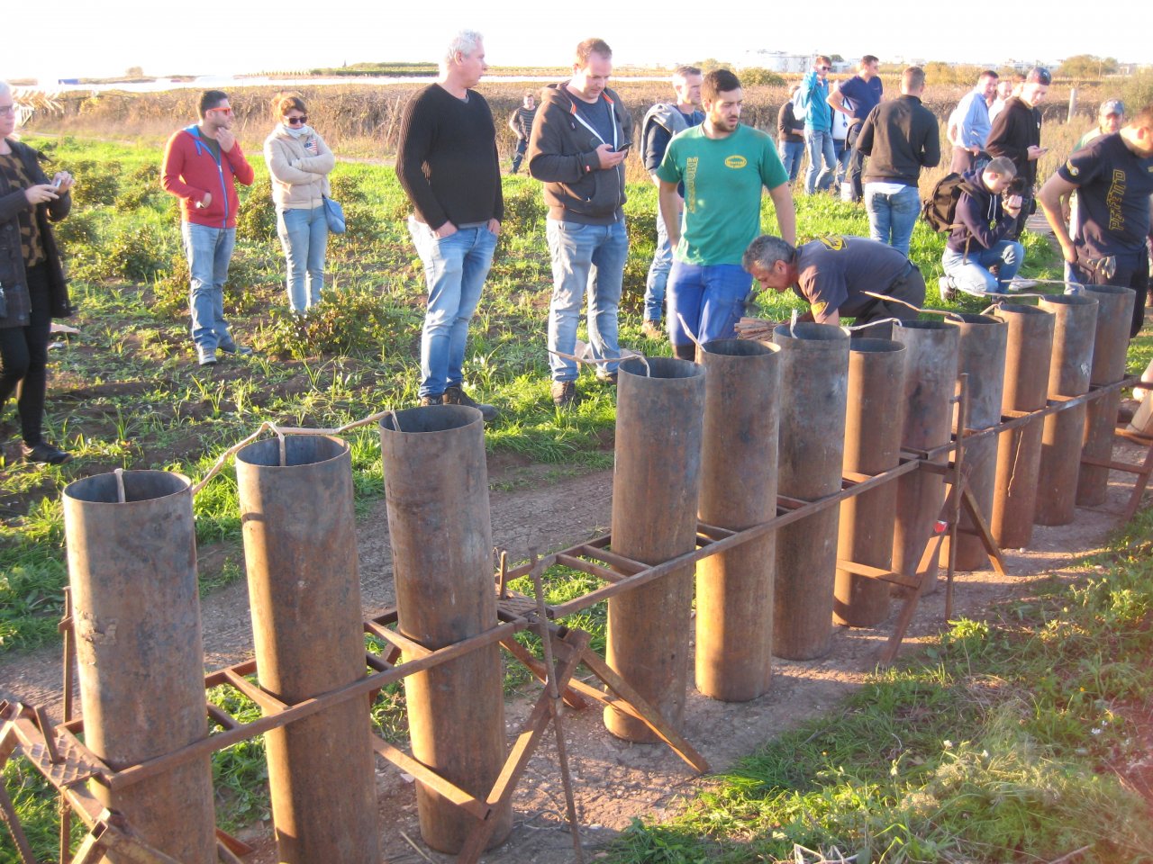 Opbouw Fratelli Senatore op 9 november.